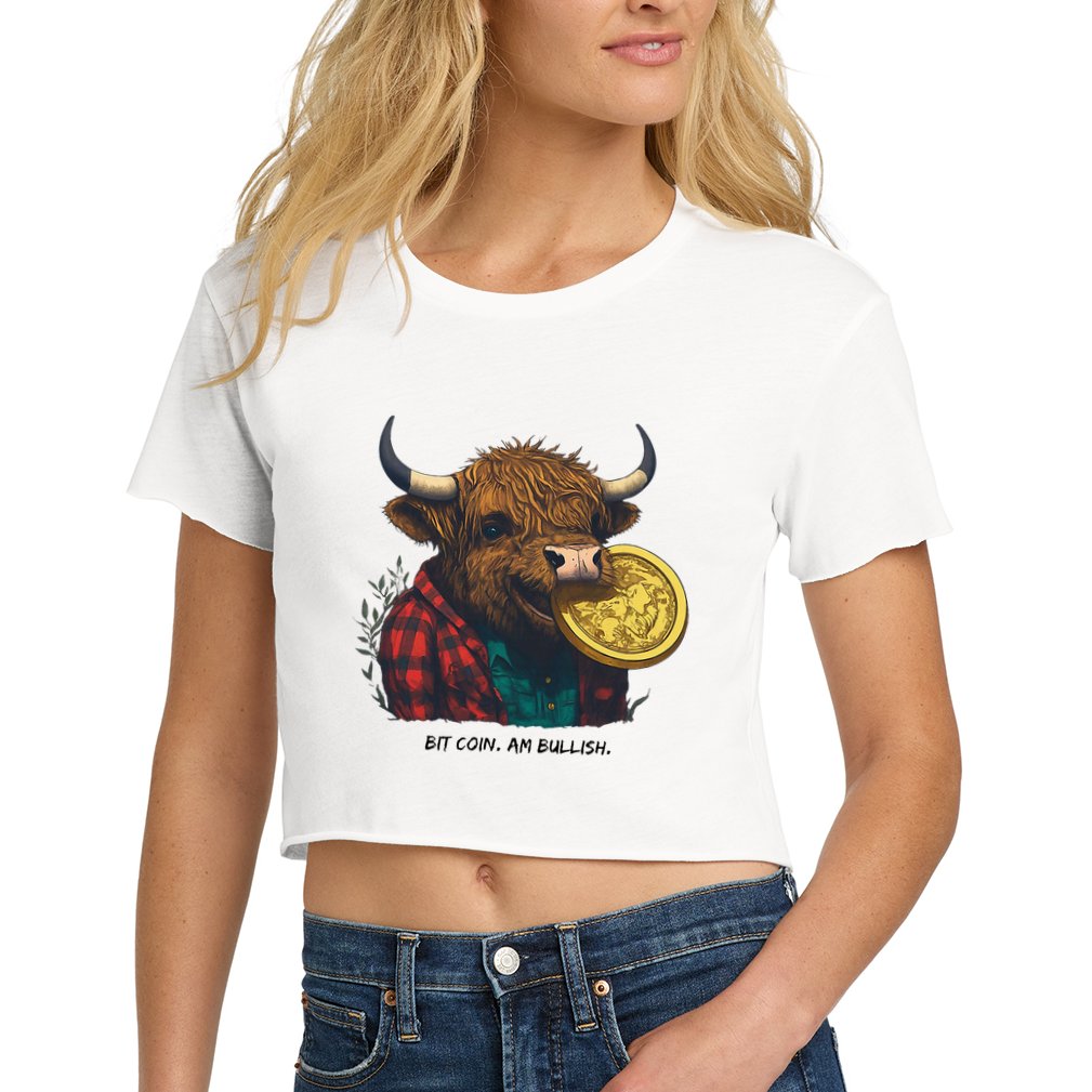 Crypto Bit Coin Am Bullish Cryptocurrency Crop Top