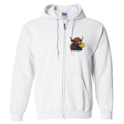 Crypto Bit Coin Am Bullish Cryptocurrency Full Zip Hoodie