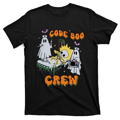 Code Boo Crew Funny Ghost Nurse Halloween Costume Nursing T-Shirt