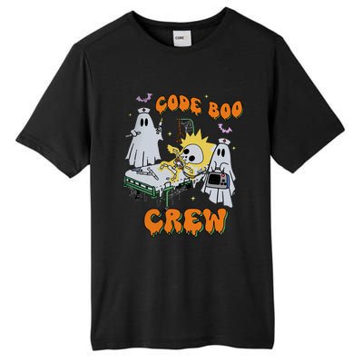 Code Boo Crew Funny Ghost Nurse Halloween Costume Nursing Tall Fusion ChromaSoft Performance T-Shirt