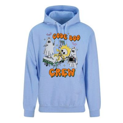 Code Boo Crew Funny Ghost Nurse Halloween Costume Nursing Unisex Surf Hoodie