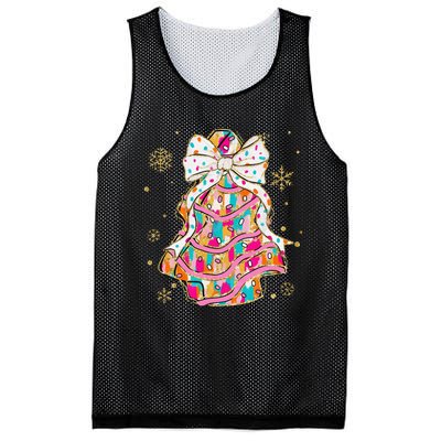 Coquette Bow Christmas Pin.K Floral Xmas Mesh Reversible Basketball Jersey Tank