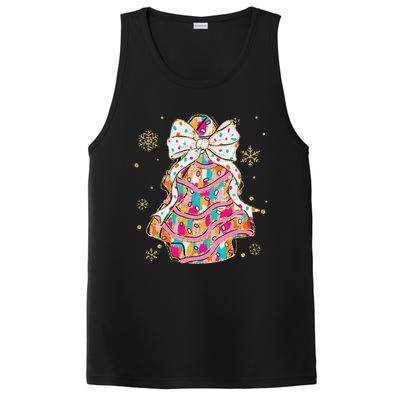 Coquette Bow Christmas Pin.K Floral Xmas PosiCharge Competitor Tank