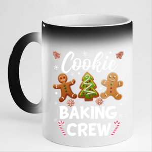 Cookie Baking Crew Happy Christmas Gift 11oz Black Color Changing Mug