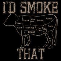 Chef Butcher Cook BBQ Id Smoke That Cow Beef Funny Gift 16 in Basic Backpack