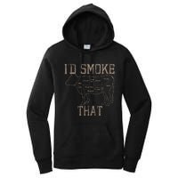 Chef Butcher Cook BBQ Id Smoke That Cow Beef Funny Gift Women's Pullover Hoodie