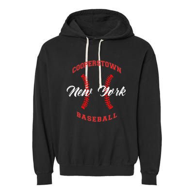 cooperstown baseball Garment-Dyed Fleece Hoodie