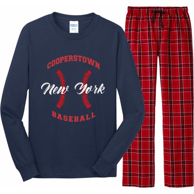 cooperstown baseball Long Sleeve Pajama Set