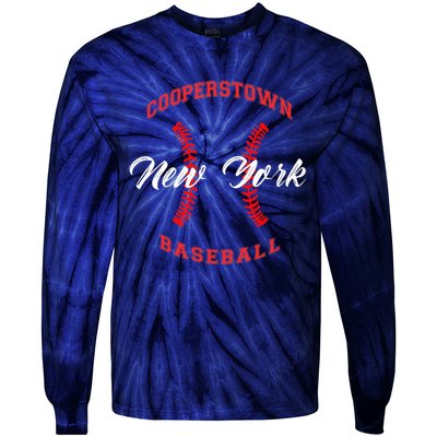 cooperstown baseball Tie-Dye Long Sleeve Shirt