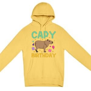 Capy Birthday Cappybara Capybara Premium Pullover Hoodie