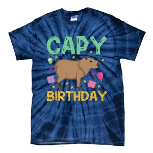 Capy Birthday Cappybara Capybara Tie-Dye T-Shirt