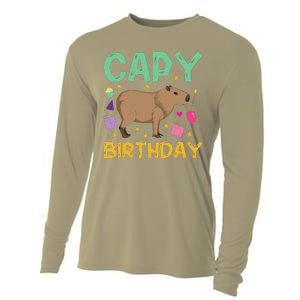 Capy Birthday Cappybara Capybara Cooling Performance Long Sleeve Crew