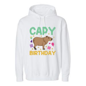 Capy Birthday Cappybara Capybara Garment-Dyed Fleece Hoodie