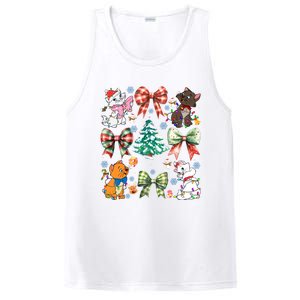 Coquette Bow Christmas Tree Cute Cats Christmas Lights PosiCharge Competitor Tank