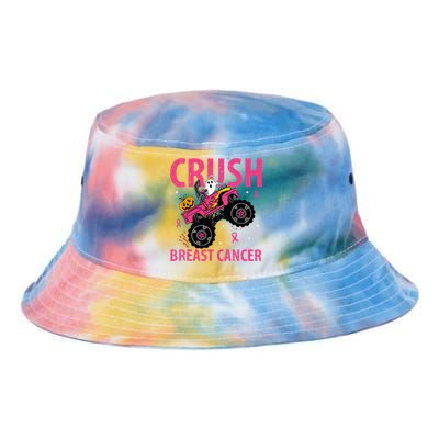 Crush Breast Cancer Awareness Monster Truck Halloween Tie Dye Newport Bucket Hat