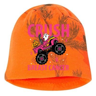 Crush Breast Cancer Awareness Monster Truck Halloween Kati - Camo Knit Beanie