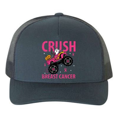 Crush Breast Cancer Awareness Monster Truck Halloween Yupoong Adult 5-Panel Trucker Hat