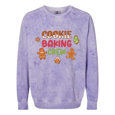 Cookie Baking Crew Christmas Gingerbread Xmas Holiday Baker Colorblast Crewneck Sweatshirt