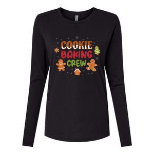 Cookie Baking Crew Christmas Gingerbread Xmas Holiday Baker Womens Cotton Relaxed Long Sleeve T-Shirt