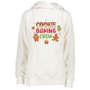 Cookie Baking Crew Christmas Gingerbread Xmas Holiday Baker Womens Funnel Neck Pullover Hood