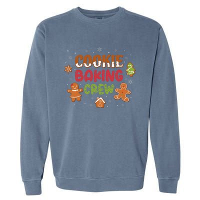 Cookie Baking Crew Christmas Gingerbread Xmas Holiday Baker Garment-Dyed Sweatshirt