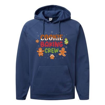 Cookie Baking Crew Christmas Gingerbread Xmas Holiday Baker Performance Fleece Hoodie