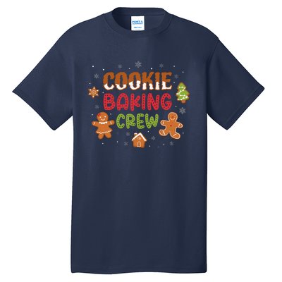 Cookie Baking Crew Christmas Gingerbread Xmas Holiday Baker Tall T-Shirt