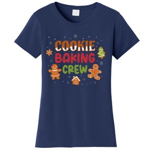 Cookie Baking Crew Christmas Gingerbread Xmas Holiday Baker Women's T-Shirt