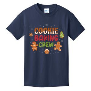 Cookie Baking Crew Christmas Gingerbread Xmas Holiday Baker Kids T-Shirt