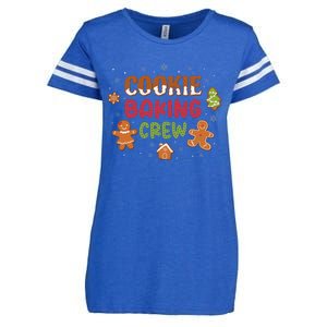 Cookie Baking Crew Christmas Gingerbread Xmas Holiday Baker Enza Ladies Jersey Football T-Shirt