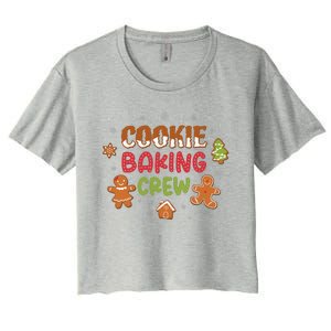 Cookie Baking Crew Christmas Gingerbread Xmas Holiday Baker Women's Crop Top Tee