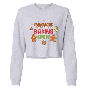 Cookie Baking Crew Christmas Gingerbread Xmas Holiday Baker Cropped Pullover Crew