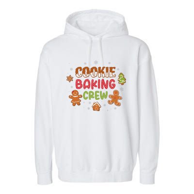 Cookie Baking Crew Christmas Gingerbread Xmas Holiday Baker Garment-Dyed Fleece Hoodie