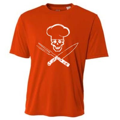 Culinary Badass Cook Skull Funny Chef Humor Cute Gift Cooling Performance Crew T-Shirt