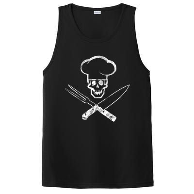 Culinary Badass Cook Skull Funny Chef Humor Cute Gift PosiCharge Competitor Tank