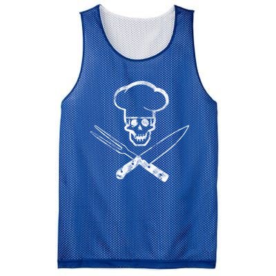 Culinary Badass Cook Skull Funny Chef Humor Cute Gift Mesh Reversible Basketball Jersey Tank