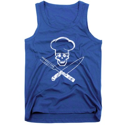 Culinary Badass Cook Skull Funny Chef Humor Cute Gift Tank Top