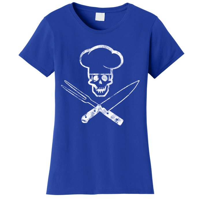 Culinary Badass Cook Skull Funny Chef Humor Cute Gift Women's T-Shirt