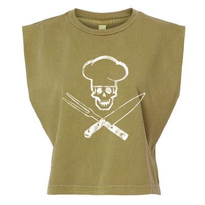 Culinary Badass Cook Skull Funny Chef Humor Cute Gift Garment-Dyed Women's Muscle Tee