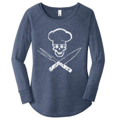 Culinary Badass Cook Skull Funny Chef Humor Cute Gift Women's Perfect Tri Tunic Long Sleeve Shirt