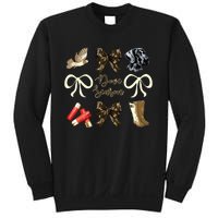 Camo Bow Coquette Dove Season Hunting Dove Hunter Hunt Girl Sweatshirt