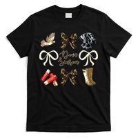 Camo Bow Coquette Dove Season Hunting Dove Hunter Hunt Girl T-Shirt