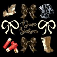 Camo Bow Coquette Dove Season Hunting Dove Hunter Hunt Girl 16 in Basic Backpack