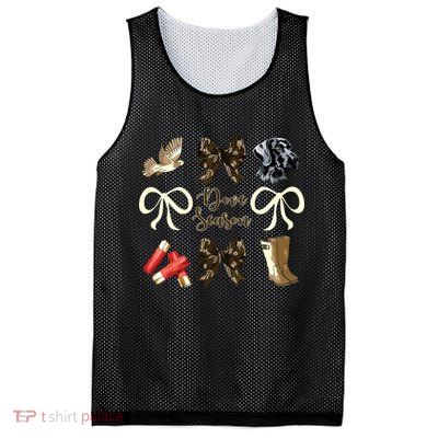 Camo Bow Coquette Dove Season Hunting Dove Hunter Hunt Girl Mesh Reversible Basketball Jersey Tank
