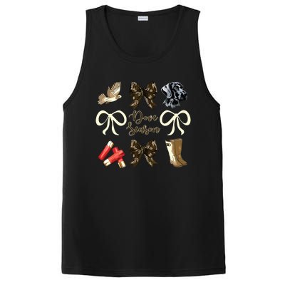 Camo Bow Coquette Dove Season Hunting Dove Hunter Hunt Girl PosiCharge Competitor Tank