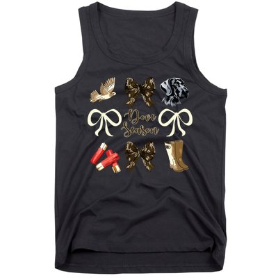 Camo Bow Coquette Dove Season Hunting Dove Hunter Hunt Girl Tank Top