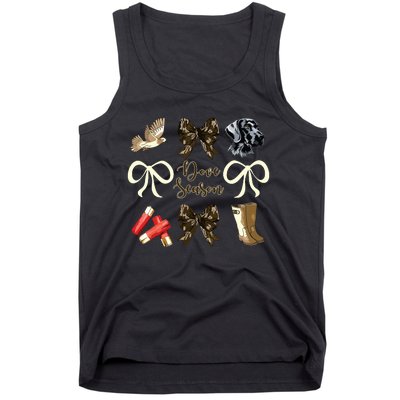 Camo Bow Coquette Dove Season Hunting Dove Hunter Hunt Girl Tank Top