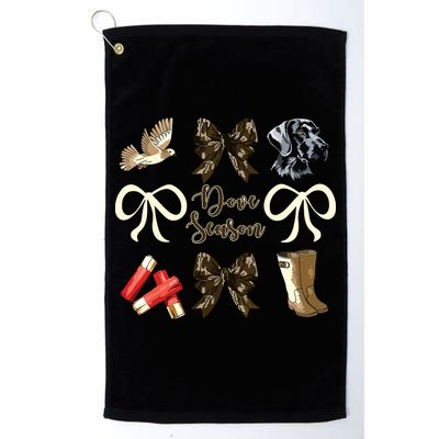 Camo Bow Coquette Dove Season Hunting Dove Hunter Hunt Girl Golf Towel