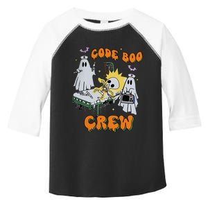 Code Boo Crew Funny Ghost Nurse Halloween Costume Nursing Toddler Fine Jersey T-Shirt