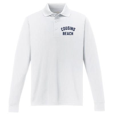 Cousins Beach Performance Long Sleeve Polo